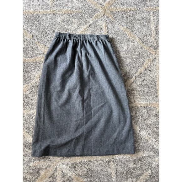 Ermane gray wool pencil skirt Made in the USA women's size 9/10 - Picture 1 of 7